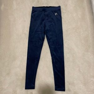 FILA velour leggings (navy blue)